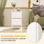 Braelon 42cm W Metal Bedside Table-1229283017