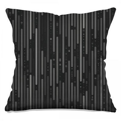 Coussin décoratif à lignes verticales, motif à double face