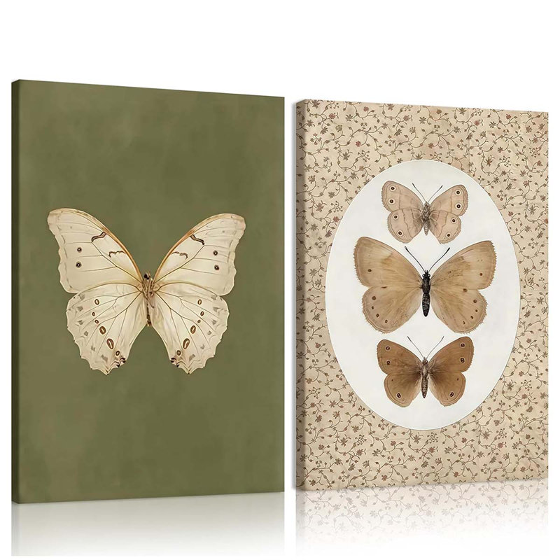 2 Piece Wrapped Canvas Print, 40 cm H x 60 cm W