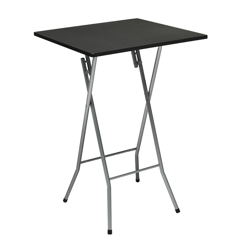 Monette Extendable Metal Base Dining Table, Black