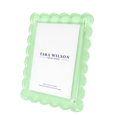 Pastel Green Scallop Frame
