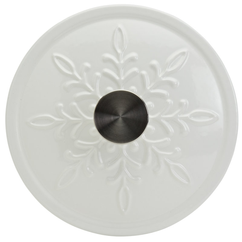 Holiday Kitchen Smith And Clark 3qt. Enameled Cast Iron Round Dutch Oven