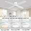 Ventilateur de plafond encastré à 4 pales en métal et bois Bonnitta-2140101225-2103916927-2103916897