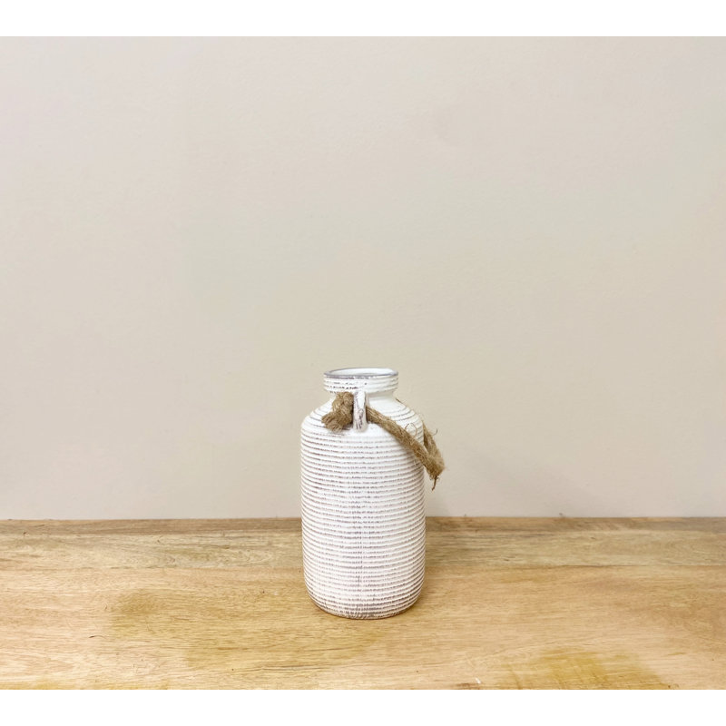 Dykstra Stoneware Table Vase, 20cm H x 11cm W x 11cm D