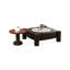 Table basse carrée en bois manufacturé Smoky Wood