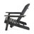 Dark Grey Wooden Chair With Cup Holders & Folding Feature, 30.59 In. Depth, 36.14 Width, 33.59 Height, 21.91 Lb For Patio Deck Poolside Rustic In Wood Holder, Lb,