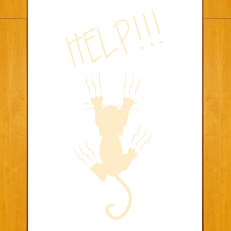 Animals Wall Decal, Beige, Medium