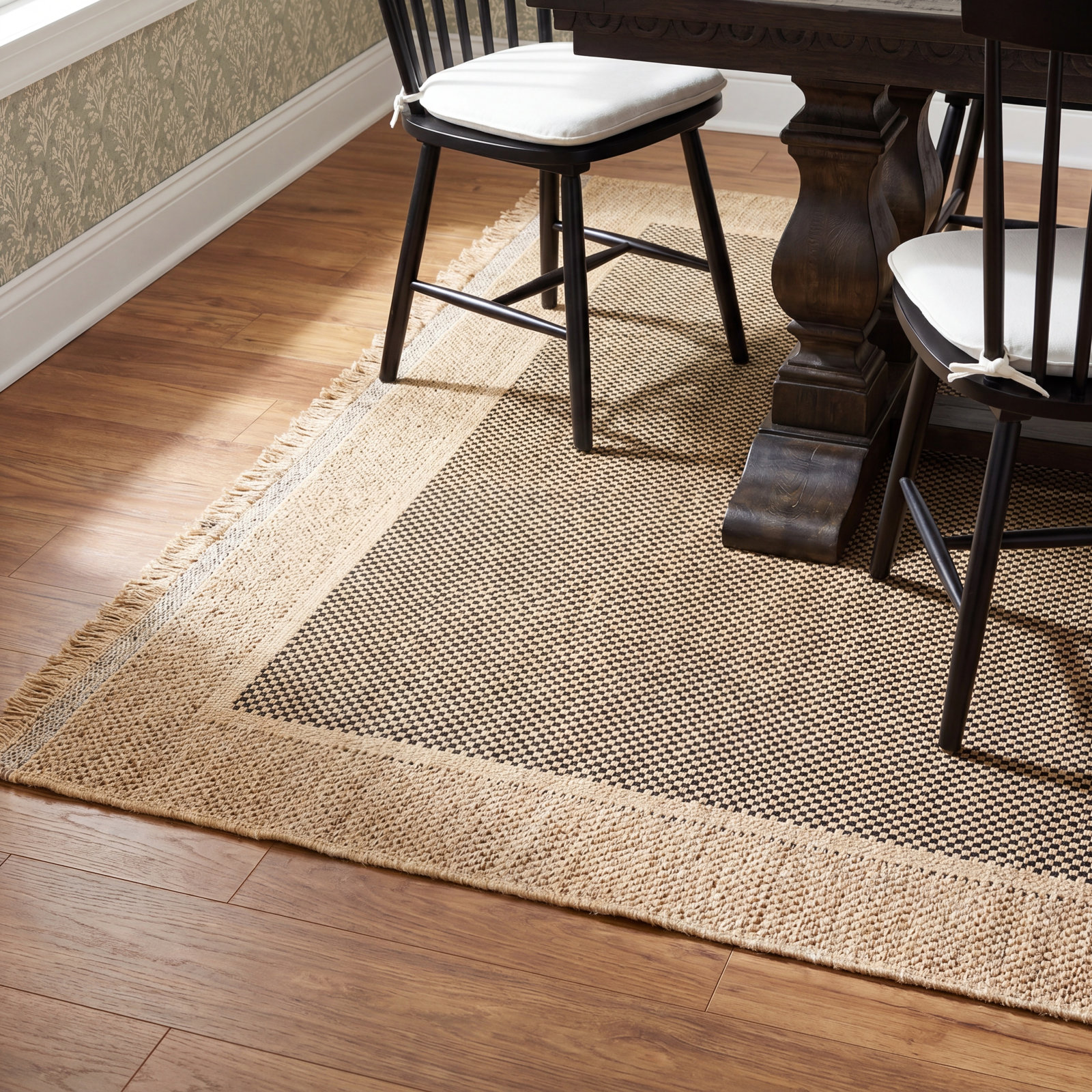Adalina Tan Outdoor Rug, Rectangle 9'2" x 12'