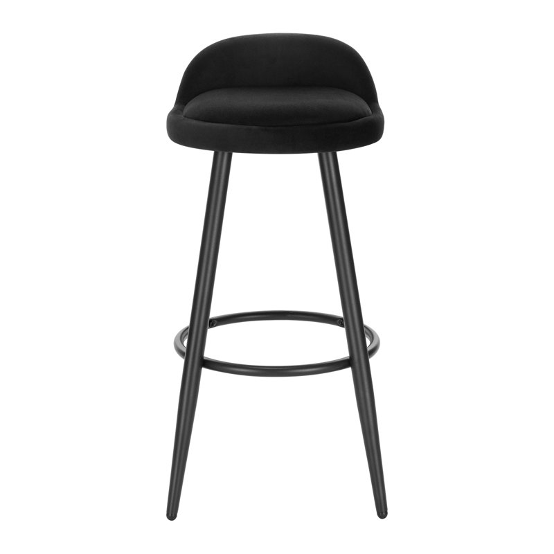 Askern Upholstered Counter Stool, Black