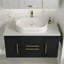 Meuble-lavabo flottant moderne 39,4 po avec lavabo en céramique pour petite salle de bain