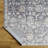 Vivir x Livabliss Eleni Slate Blue Machine Washable Area Rug-848391185