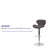 Arkport Swivel Upholstered Adjustable Height Counter Stool-1940142741