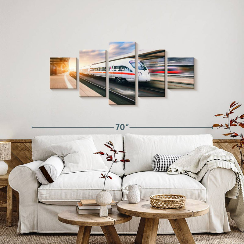 High Speed Train, 24" H x 55" W