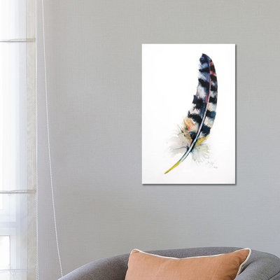 Feather by Anna Brigitta Kovacs - Wrapped Canvas Print