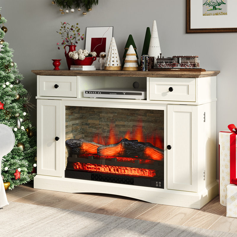 TV Stands With 28'' Fireplace, 1 Colour