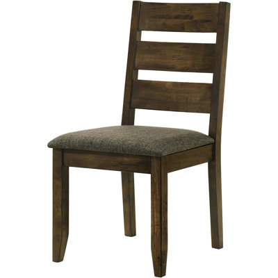 Chaises de salle à manger Knotty Nutmeg and Grey Ladderback (2) - Rustic Grace For Eat-In Space