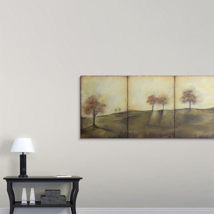 « ii » jennifer grolier, reproduction d’art Autumnal Meadow, H 21 po x l 48 po x P 1,5 po, Toile