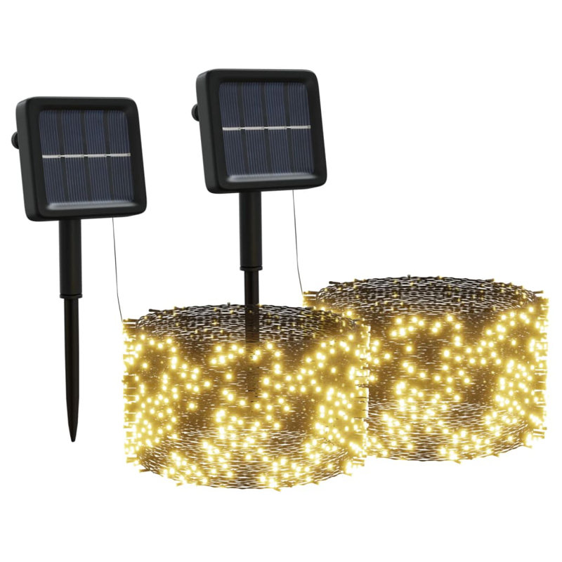 Guirlande solaire guirlande lumineuse de Noël, Blanc chaud