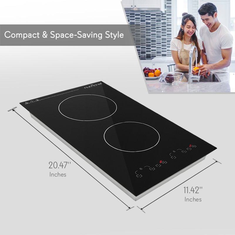 NutriChef 1800 Watt Induction Double Hot Plate