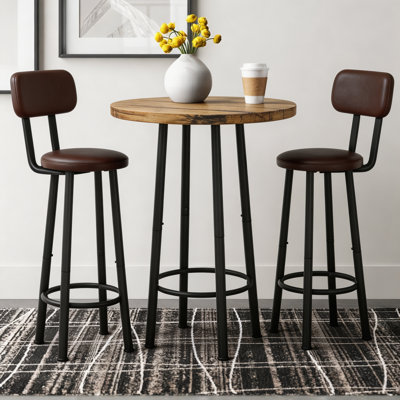 Joeen 2 - Person Four Leg Base Dining Set