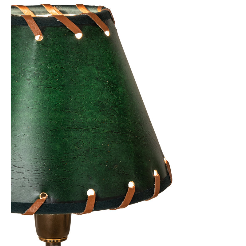 Rustic Lodge Table Lamp, Green