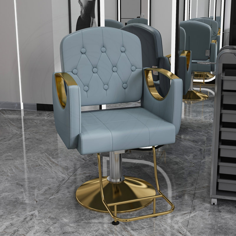 Fauteuil de salon hydraulique pivotant à 360° et de construction de qualité professionnelle