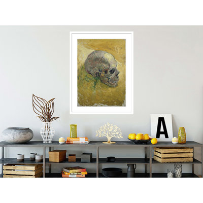 «Skull» par Vincent van Gogh, impression giclée sur cadre