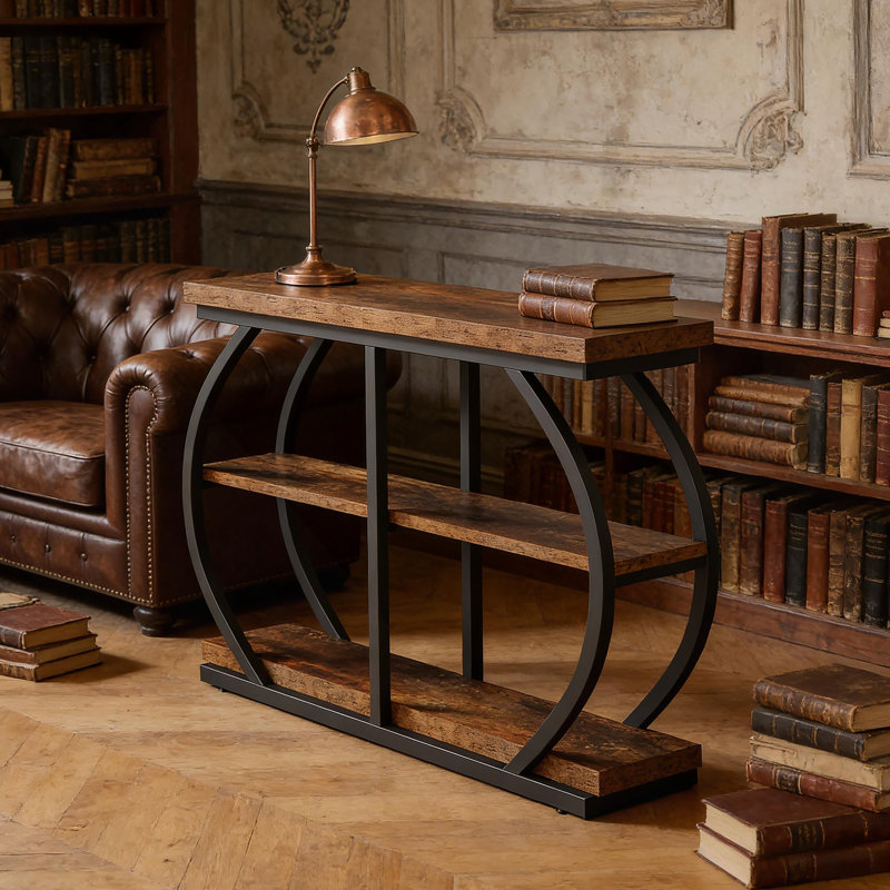 Grande table de rangement pour hall d'entrée et console