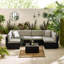 Miacomet Modular PE Rattan Garden Sofa Set and Table for Modern Gardens and Patios (Cover Included)-2090814642-2090814644