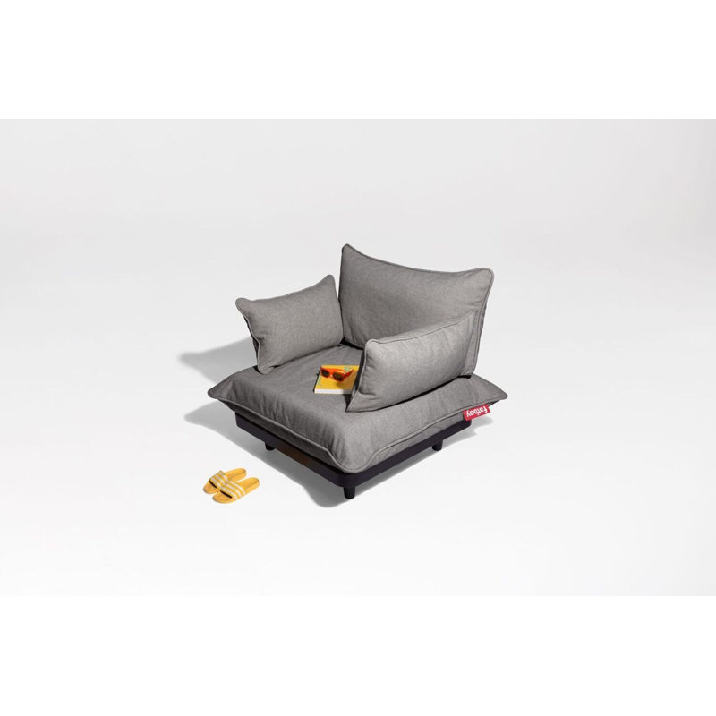 Paletti Outdoor Lounge Chair, Rock Gray
