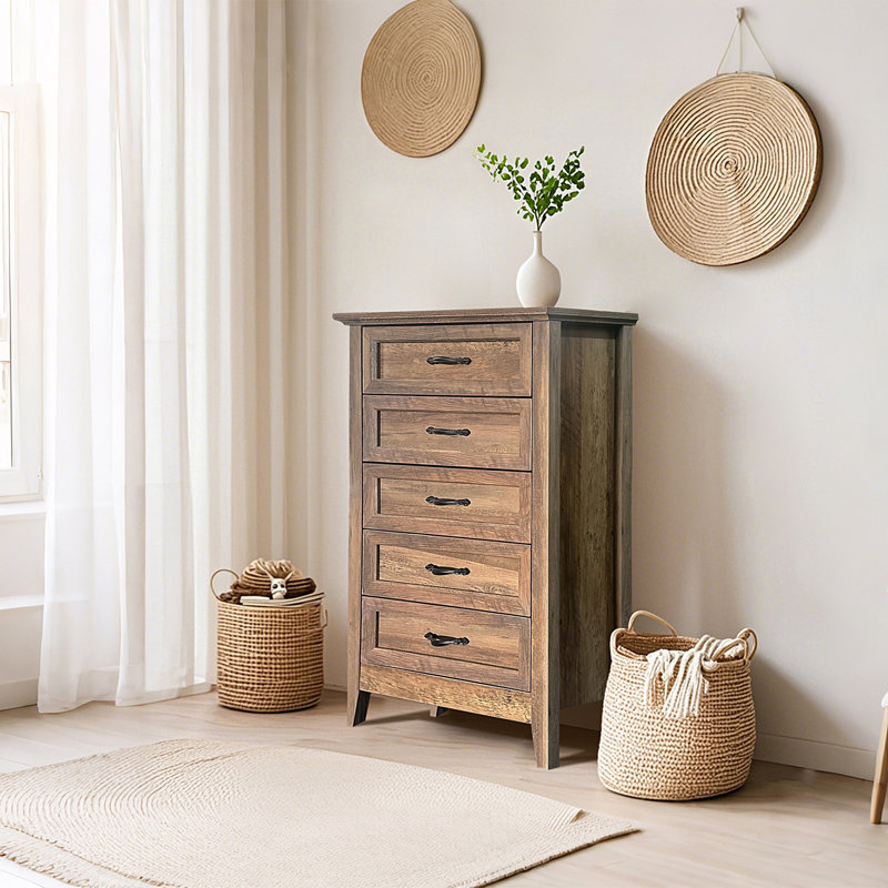 5 Drawer 70Cm W Chest, Brown