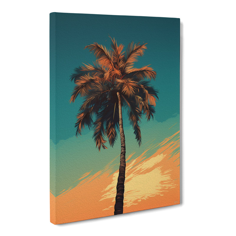 Palm Tree Realism - Wrapped Canvas, 76cm H x 50cm W x 3cm D