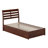 Lamareon Solid Wood Platform Bed with Footboard & Roll Out Trundle Bed-245492664-245492665