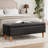 Storage Bench with Faux Leather Cushion Seat and Hidden Storage Change Shoes Footrest Modern Ottoman for Bedroom, Entryway, or Living Room