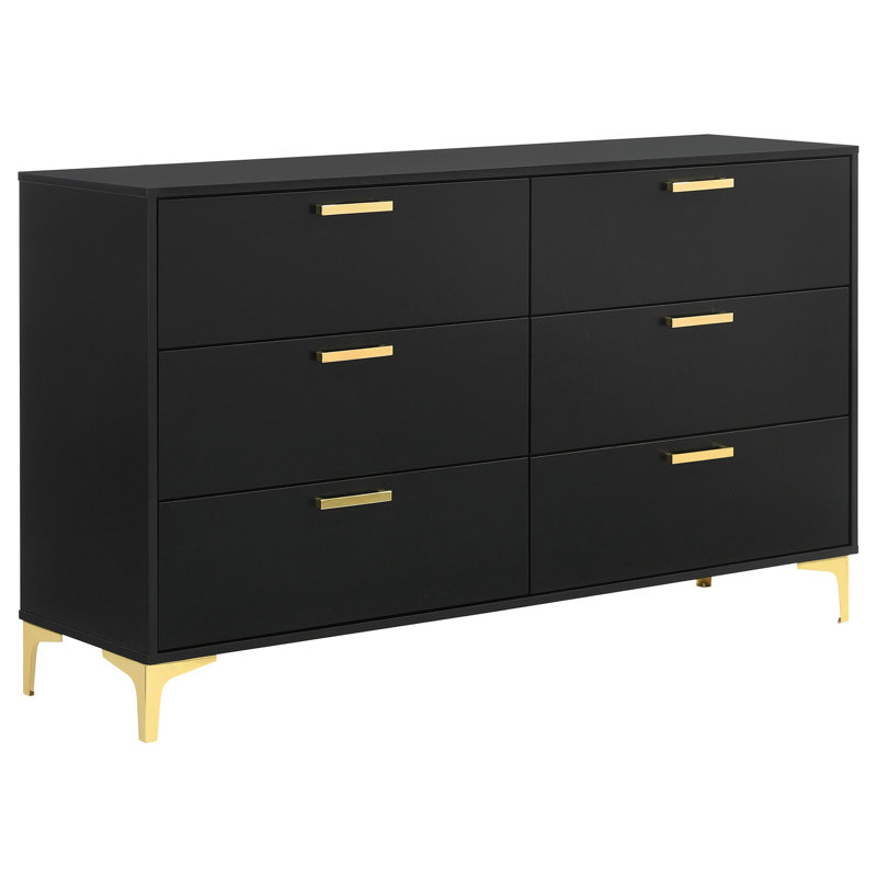 Commode rectangulaire à 6 tiroirs Lexie