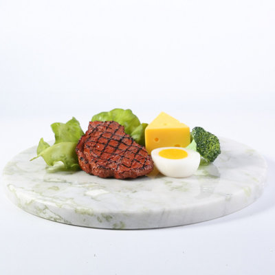 Koville Luxury Marble Granite Cutting Board for Kitchen,Round, 11*11in