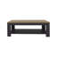 Table basse moderne avec tablette de rangement ouverte, rectangulaire, noir profond, bois d'ingénierie, l 47,2 po x P 23,6 po x H 16,2 po