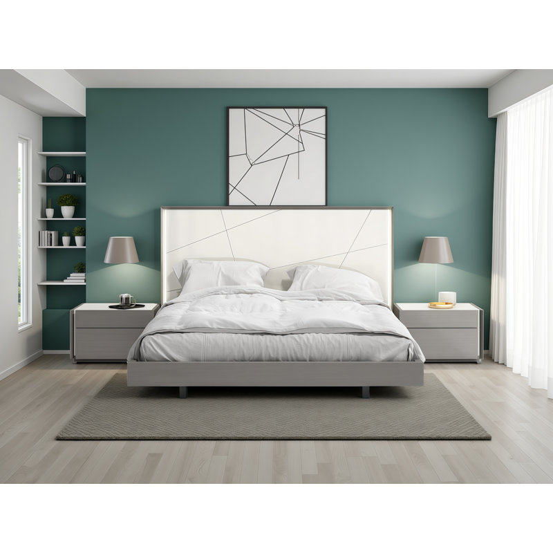 Munich Upholstered Platform Bed, King
