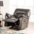Comfortable Stand Alone Glider Recliner With Pillow Arms And Welt Trim For Primary Living Spaces