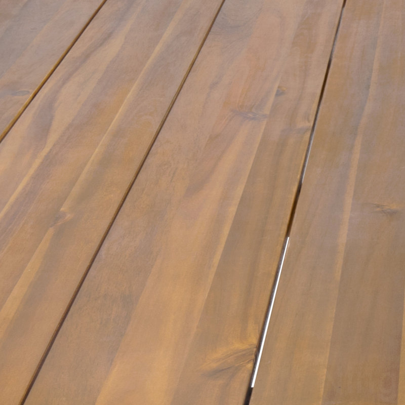 Table de salle à manger industrielle en bois et métal