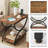 Tashai 2-Tier Rectangular End Side Table with Semicircular Metal Legs-329926391-329927347