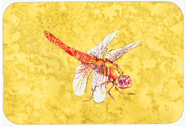 August Grove® Dragonfly Yellow Glass Cutting Board