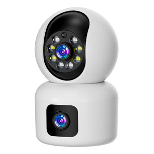 Hawkray Security Camera - 3MP Dual Lens,360° Pan/Tilt, Phone App Control, 2-Way Audio, Night Vision, Cloud/SD Storage, Motion Tracking For Home Surveillance