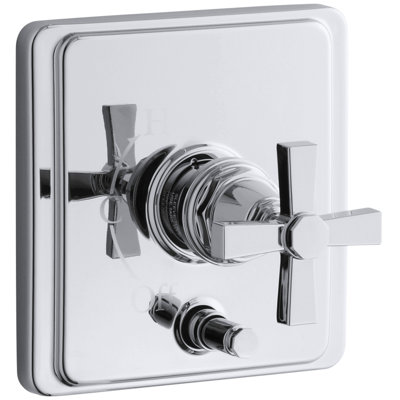 Robinet de douche à équilibrage de pression Pinstripe® Rite-Temp avec inverseur et poignée simple