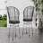 TAVON CHAIR,2PCS With 2 Cushions,Gray