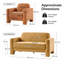 3 - Piece Living Room Set-132843854
