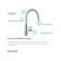 Allure Single Handle Kitchen Faucet with Lever and Side Spray