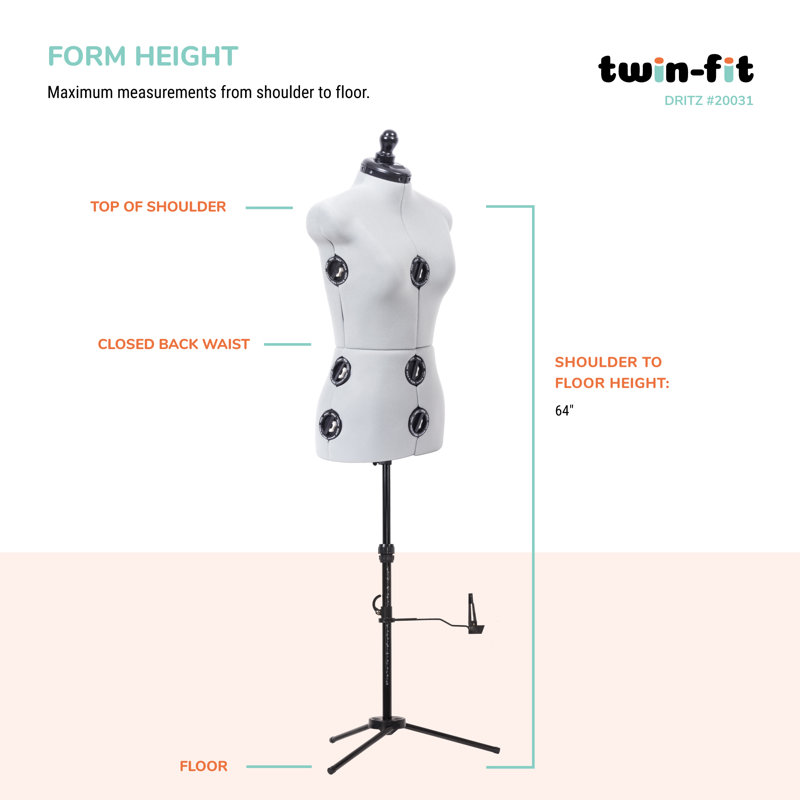 Forme de robe ajustable Dritz, Petit