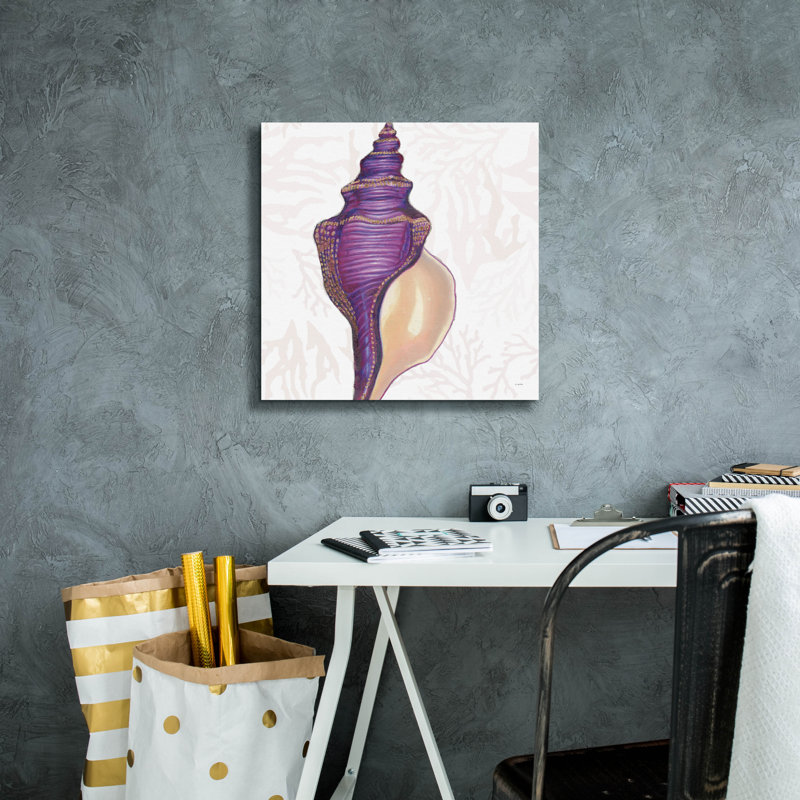 «Shimmering Shells 9» par James Wiens, art mural sur toile, H 18 po x l 18 po