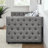 Upholstered Daybed With Two Drawers, With Button And Copper Nail On Square Arms